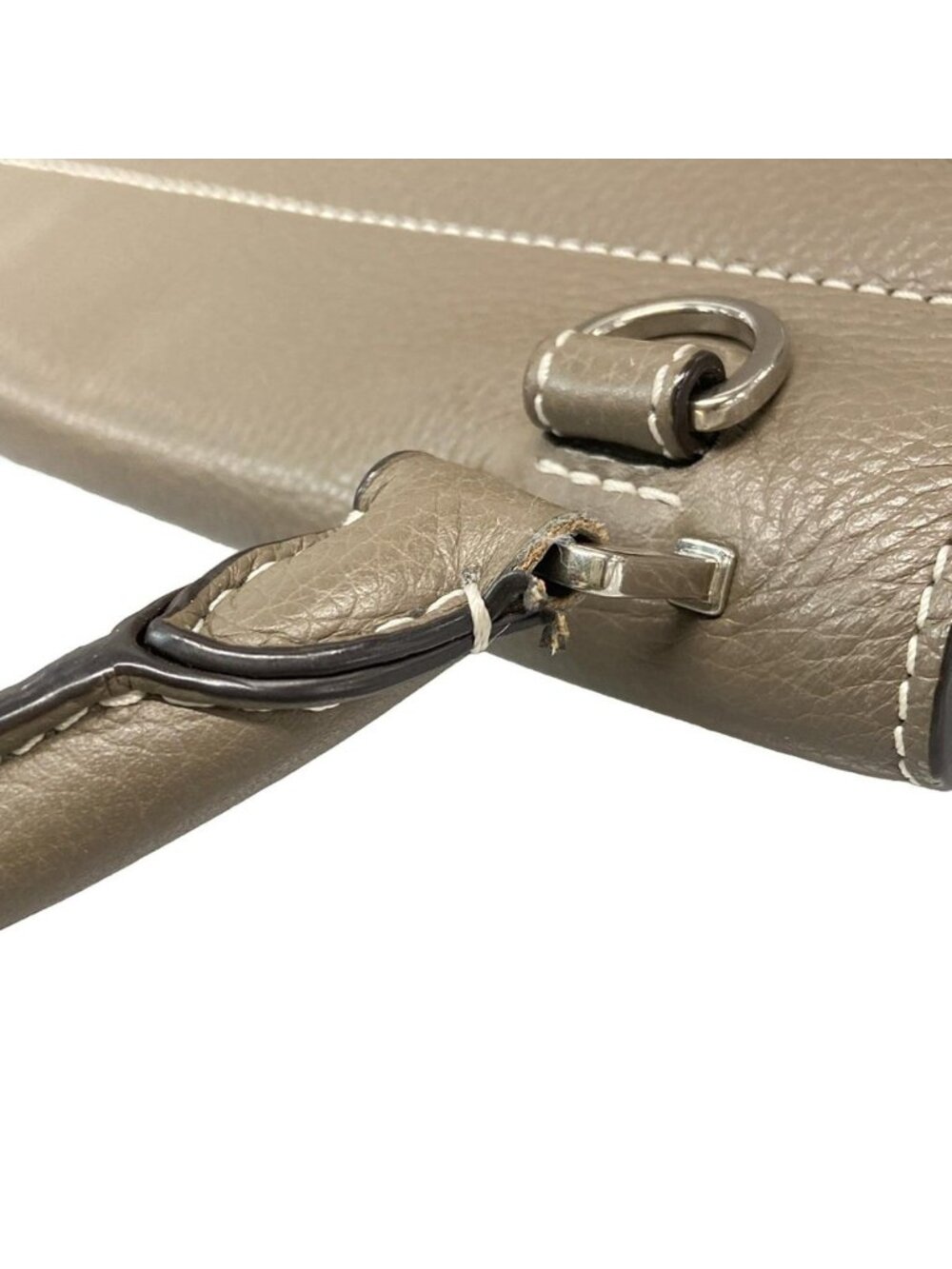 Celine Handbag Trapeze Gray Leather - Picture 14 of 15